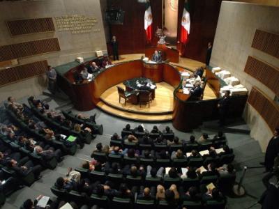 Aspecto de la sala de magistrados del Tribunal Federal Electoral durante una emisin resolutiva. EFE/archivo